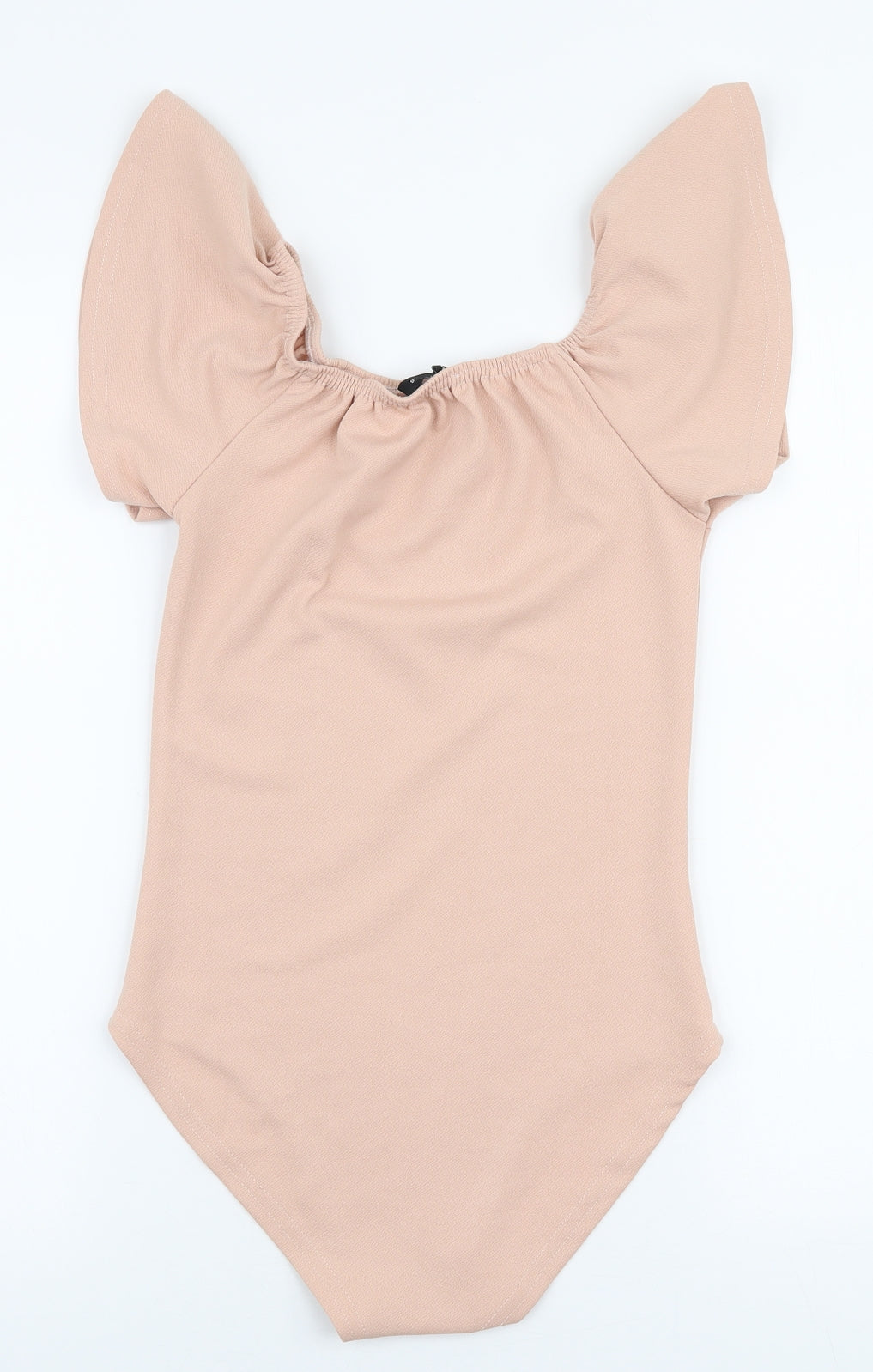 Exhibit Womens Pink  Polyester Bodysuit One-Piece Size 8  Snap