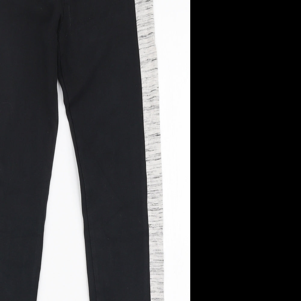 Pink Soda Womens Black  Polyester Capri Leggings Size 4 L25 in