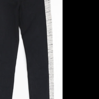 Pink Soda Womens Black  Polyester Capri Leggings Size 4 L25 in