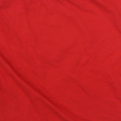 JHK Boys Red  100% Cotton Basic T-Shirt Size 7-8 Years Round Neck Pullover - Spider-Man