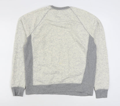 Topman Mens Grey  Cotton Pullover Sweatshirt Size M