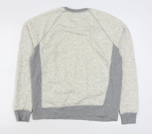 Topman Mens Grey  Cotton Pullover Sweatshirt Size M