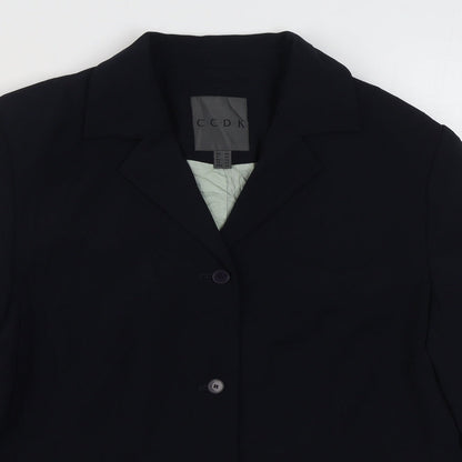 CCDK Womens Blue   Jacket Blazer Size 14  Button