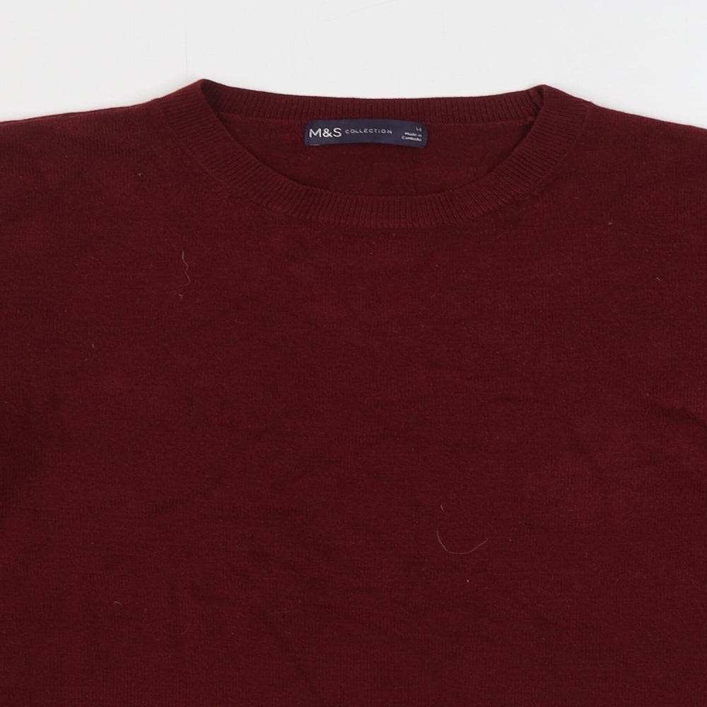 Womens UK Size 14 Marks and Spencer Red Pullover Jumper