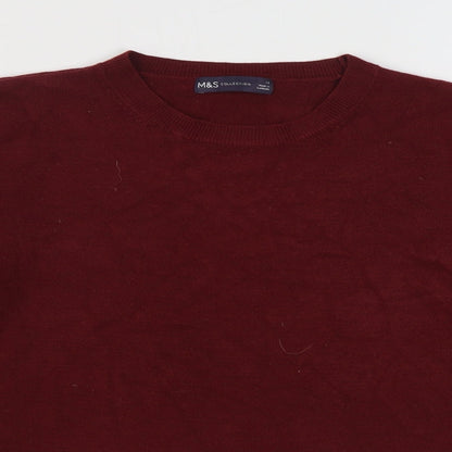 Womens UK Size 14 Marks and Spencer Red Pullover Jumper