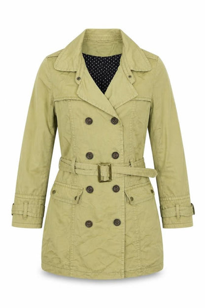 Womens UK Size 10 Topshop Beige Trench Coat