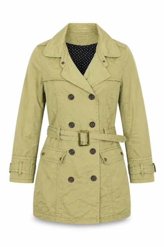 Womens UK Size 10 Topshop Beige Trench Coat