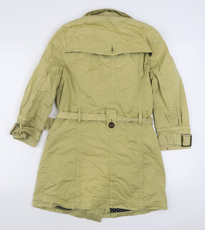 Womens UK Size 10 Topshop Beige Trench Coat