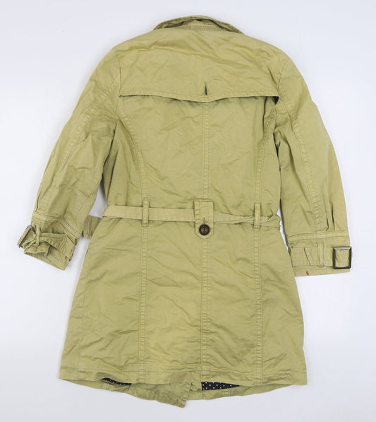 Womens UK Size 10 Topshop Beige Trench Coat