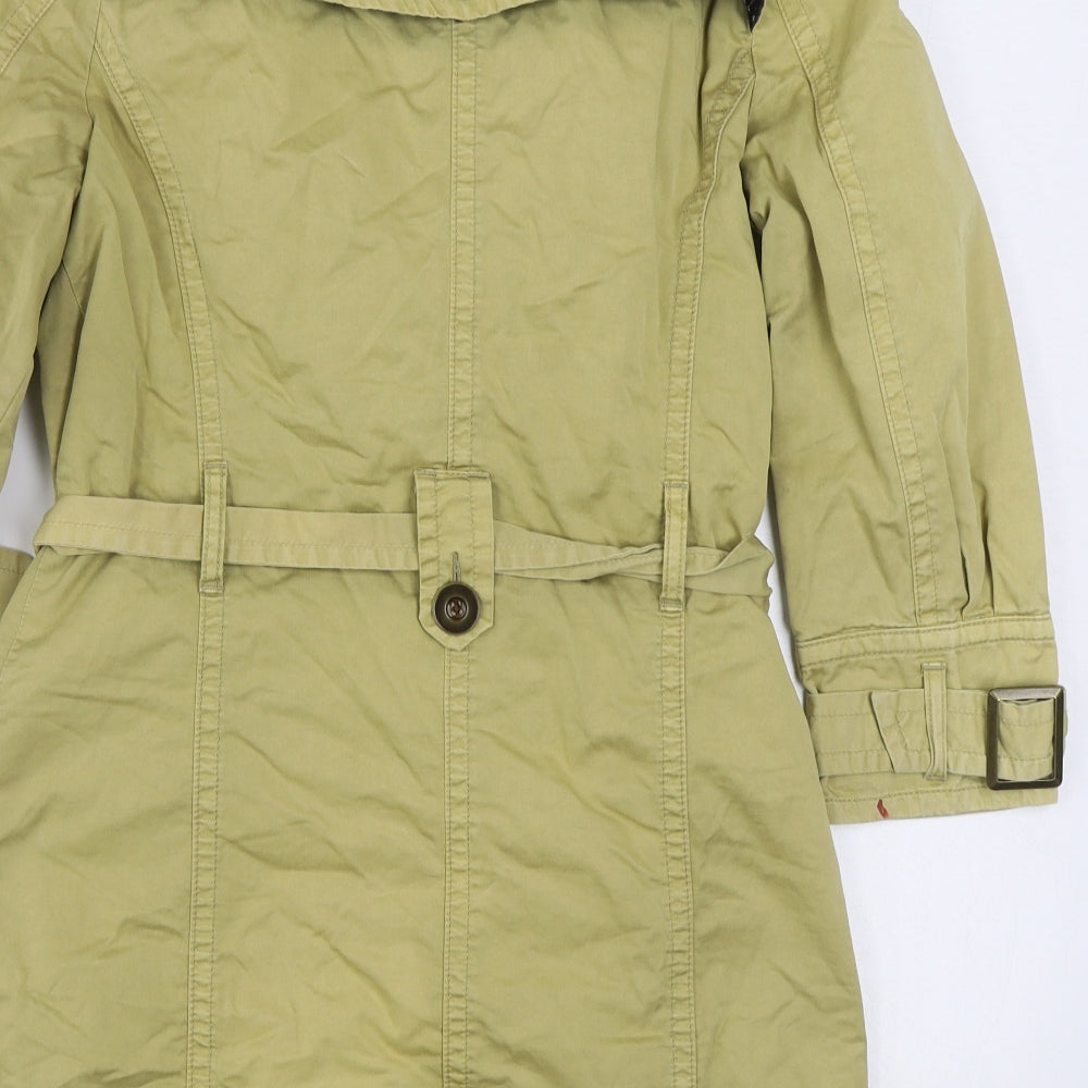 Womens UK Size 10 Topshop Beige Trench Coat