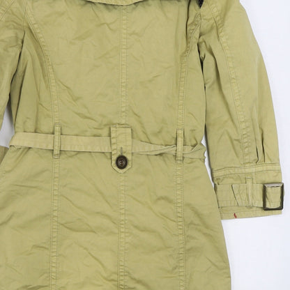 Womens UK Size 10 Topshop Beige Trench Coat