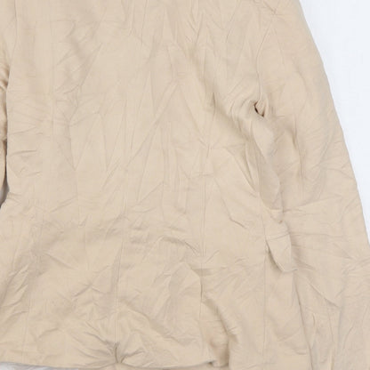 VERO MODA Womens Beige   Jacket Blazer Size M  Button