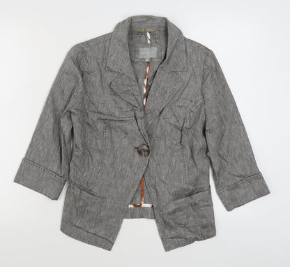Womens UK Size 10 Per Una Grey Jacket
