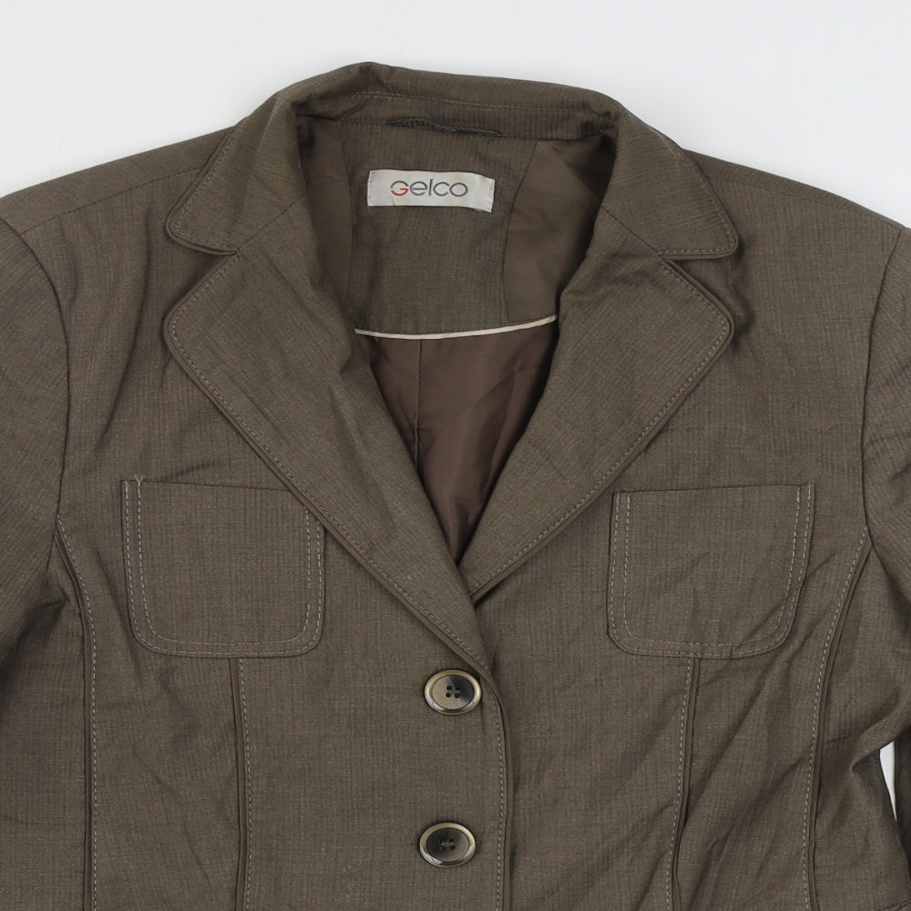 Womens UK Size 10 Gelco Brown Jacket