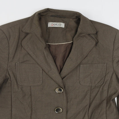Womens UK Size 10 Gelco Brown Jacket