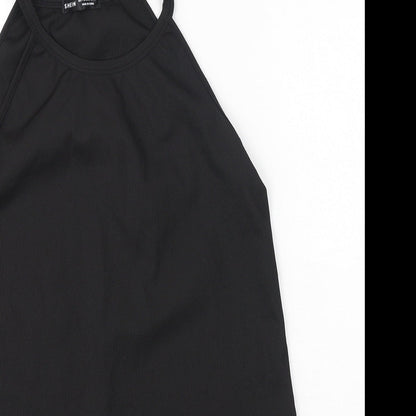 SheIn Womens Black  Polyester Camisole Tank Size L Halter