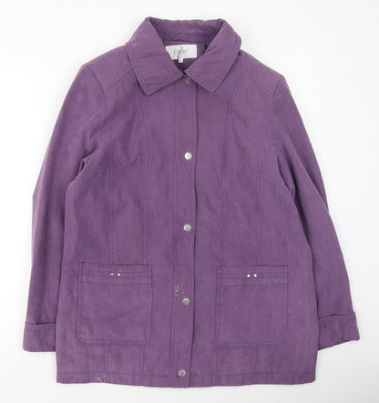 Womens UK Size 14 EWM Purple Jacket