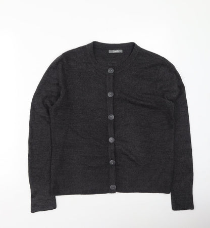 Womens UK Size 16 South Grey Cardigan Jumper