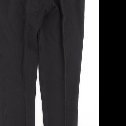 Topshop Womens Black  Polyester Trousers  Size 10 L26 in Regular