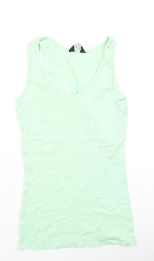 Womens UK Size 12 Dorothy Perkins Green Camisole Tank