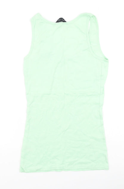 Womens UK Size 12 Dorothy Perkins Green Camisole Tank