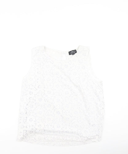 Womens UK Size 10 Topshop Ivory Camisole Tank