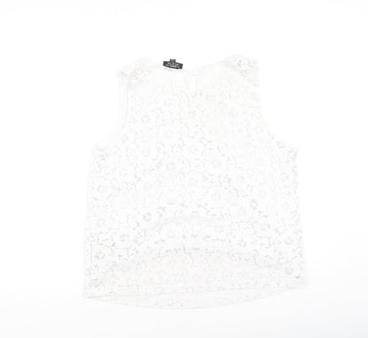 Womens UK Size 10 Topshop Ivory Camisole Tank
