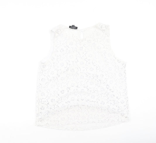 Womens UK Size 10 Topshop Ivory Camisole Tank