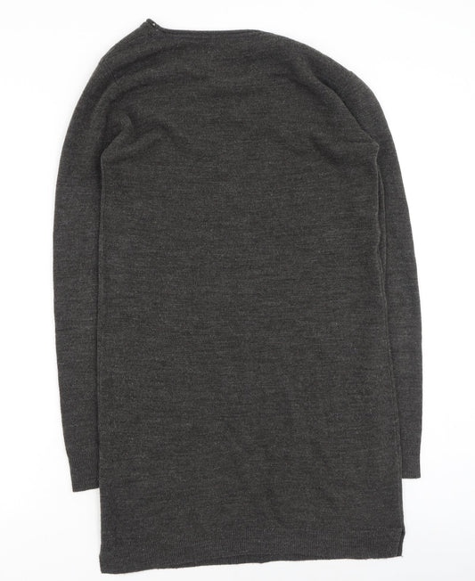 Primark  Womens Grey Round Neck  Acrylic Pullover Jumper Size 6