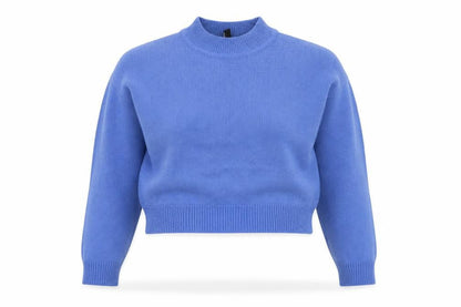Womens UK Size S Divided Blue Pullover Jumper