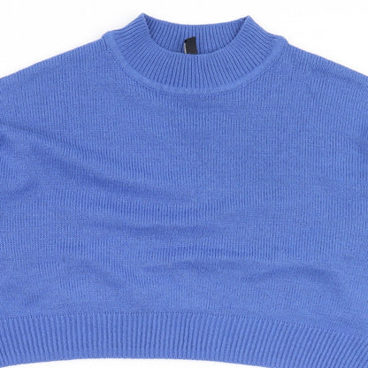 Womens UK Size S Divided Blue Pullover Jumper