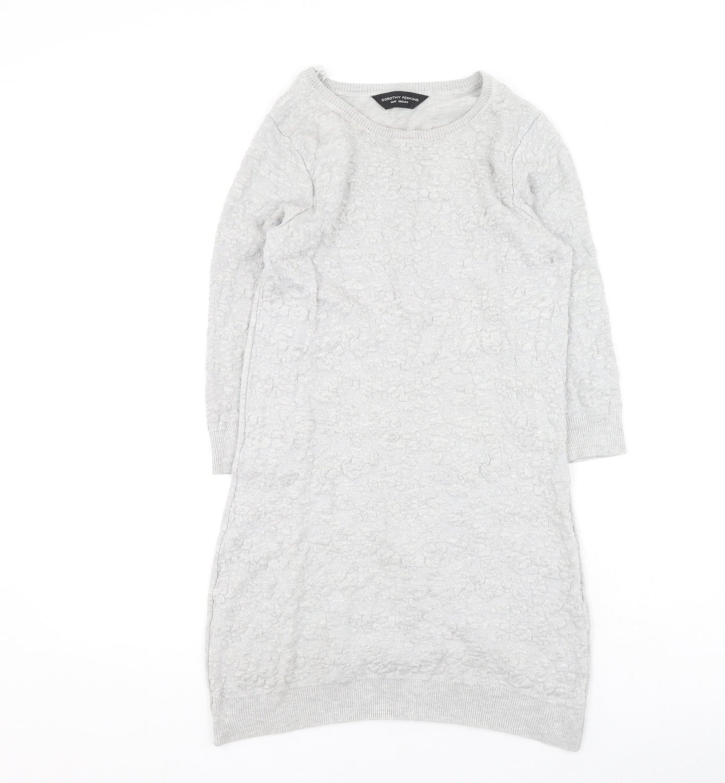 Womens UK Size 10 Dorothy Perkins Grey Pullover Jumper