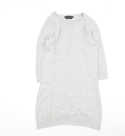 Womens UK Size 10 Dorothy Perkins Grey Pullover Jumper