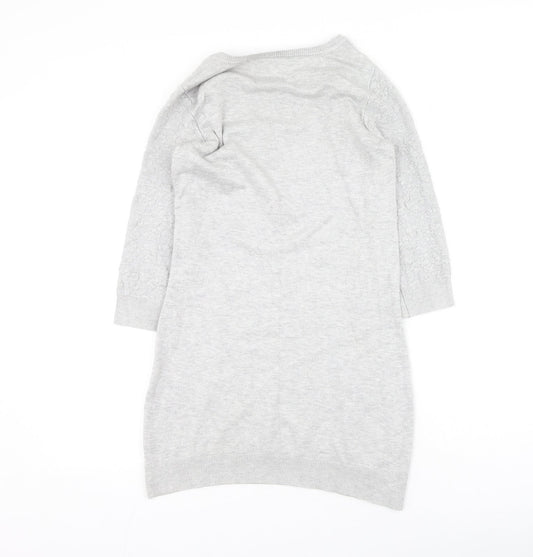 Womens UK Size 10 Dorothy Perkins Grey Pullover Jumper