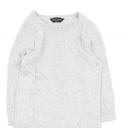 Womens UK Size 10 Dorothy Perkins Grey Pullover Jumper