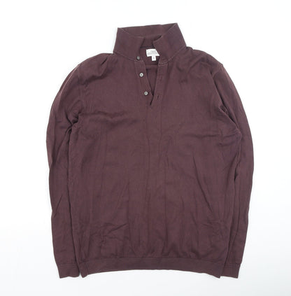 NEXT Mens Brown  Cotton  Button-Up Size M Collared