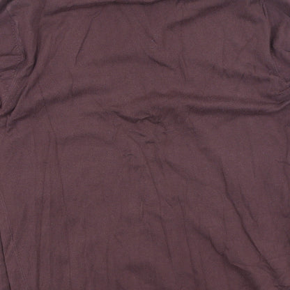 NEXT Mens Brown  Cotton  Button-Up Size M Collared