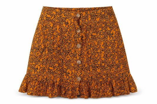 Womens UK Size 8 Papaya Flare  Skirt
