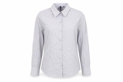 Womens UK Size 10 Premier Grey Basic Button-Up