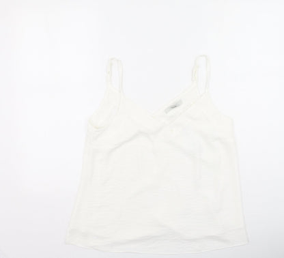 George  Womens Ivory  Polyester Camisole Tank Size 10 Round Neck