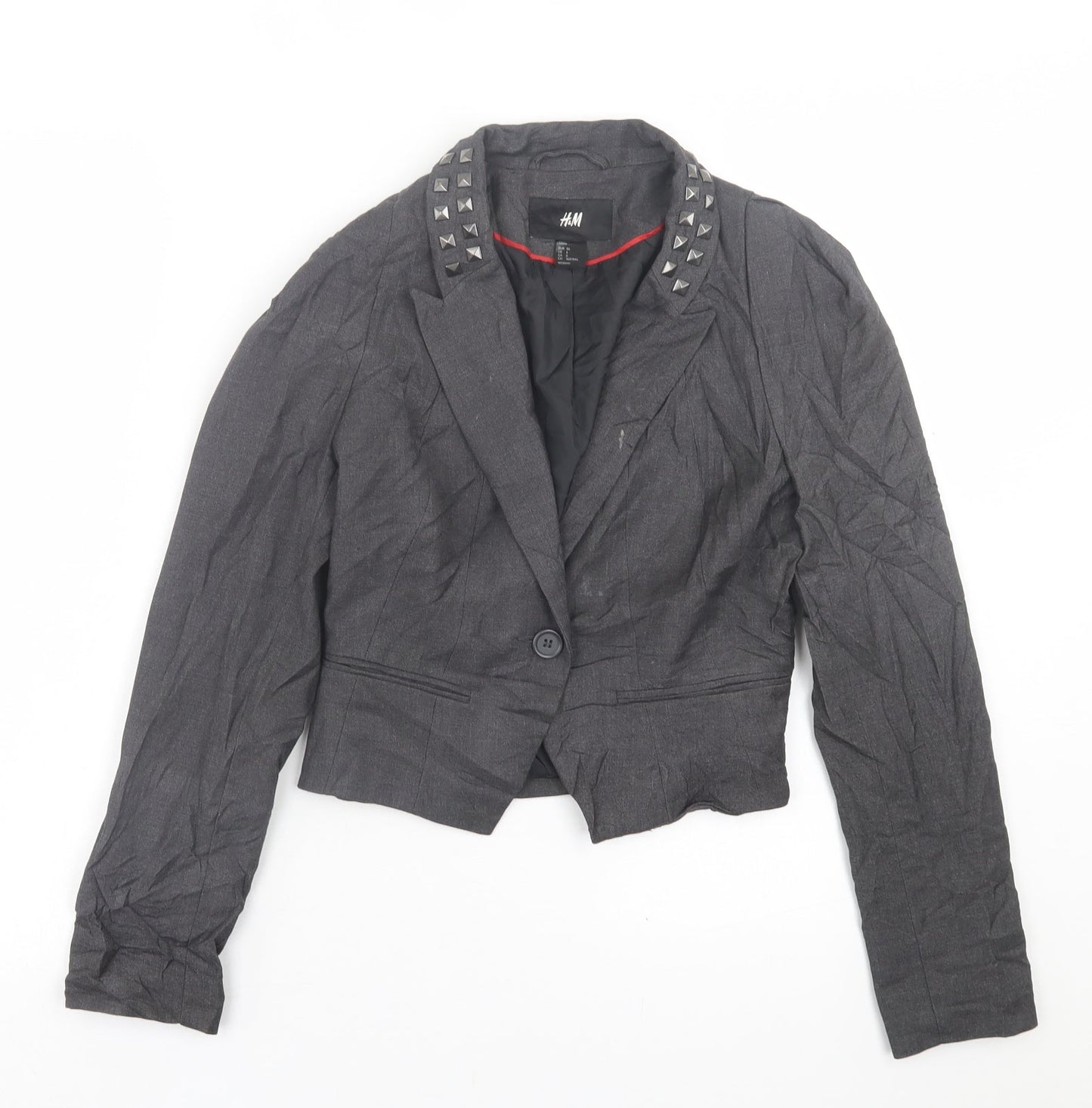Womens UK Size 8 H&M Grey Jacket