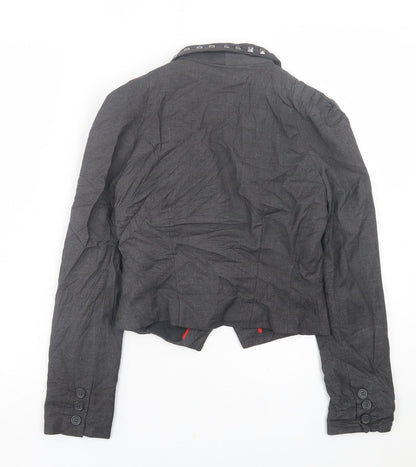 Womens UK Size 8 H&M Grey Jacket
