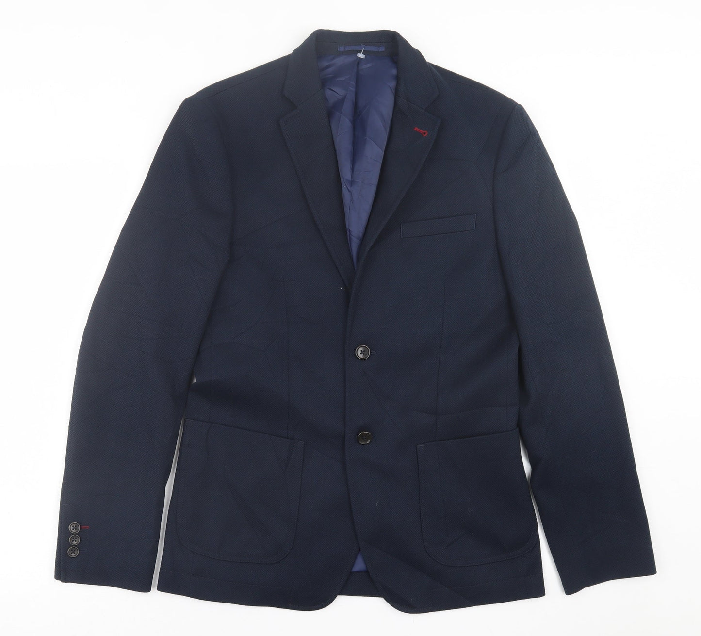Mens UK Size 36 Burton Regular Blue Suit Jacket