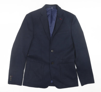 Mens UK Size 36 Burton Regular Blue Suit Jacket