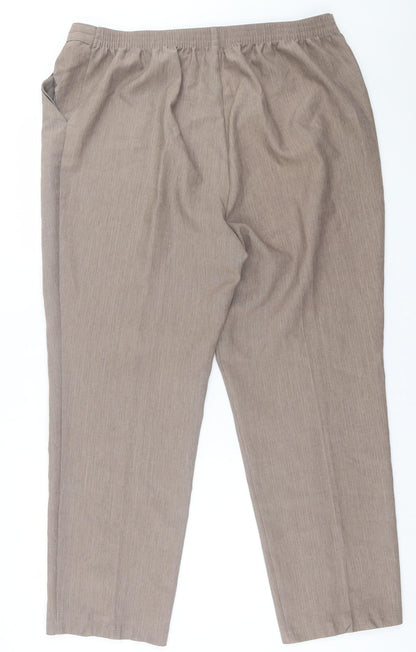 Womens UK Size 18 Marks and Spencer Regular Fit  Brown Trousers