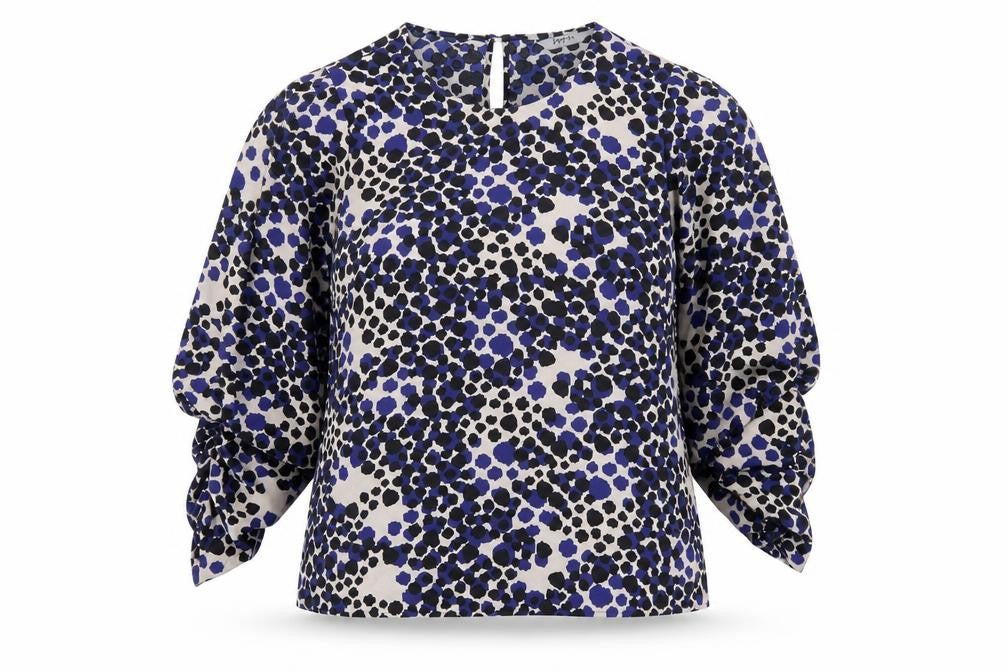 Womens UK Size 12 Soon Blue Basic Blouse