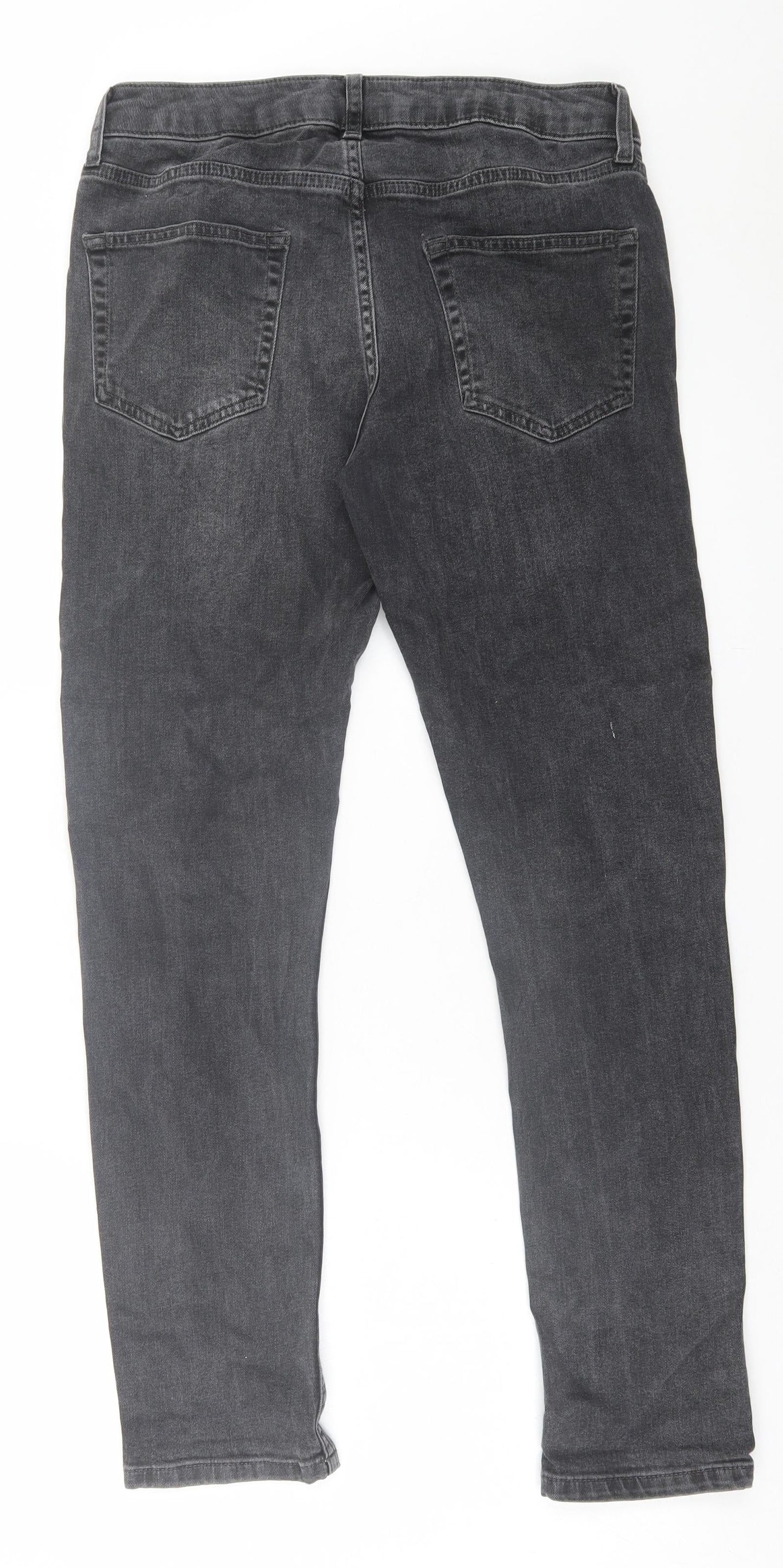 Mens UK Size 30 in Topman Regular Fit Skinny Black Jeans