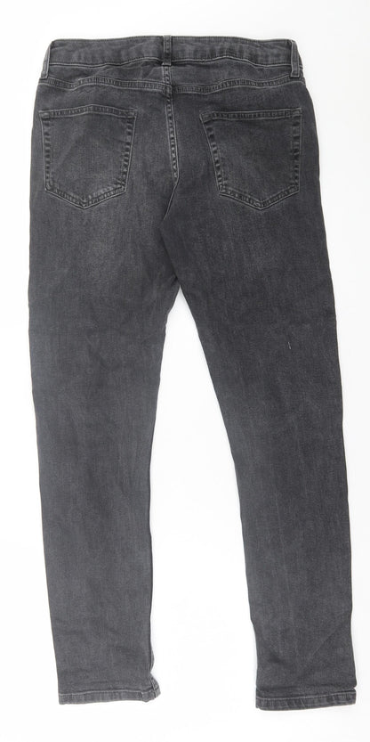 Mens UK Size 30 in Topman Regular Fit Skinny Black Jeans