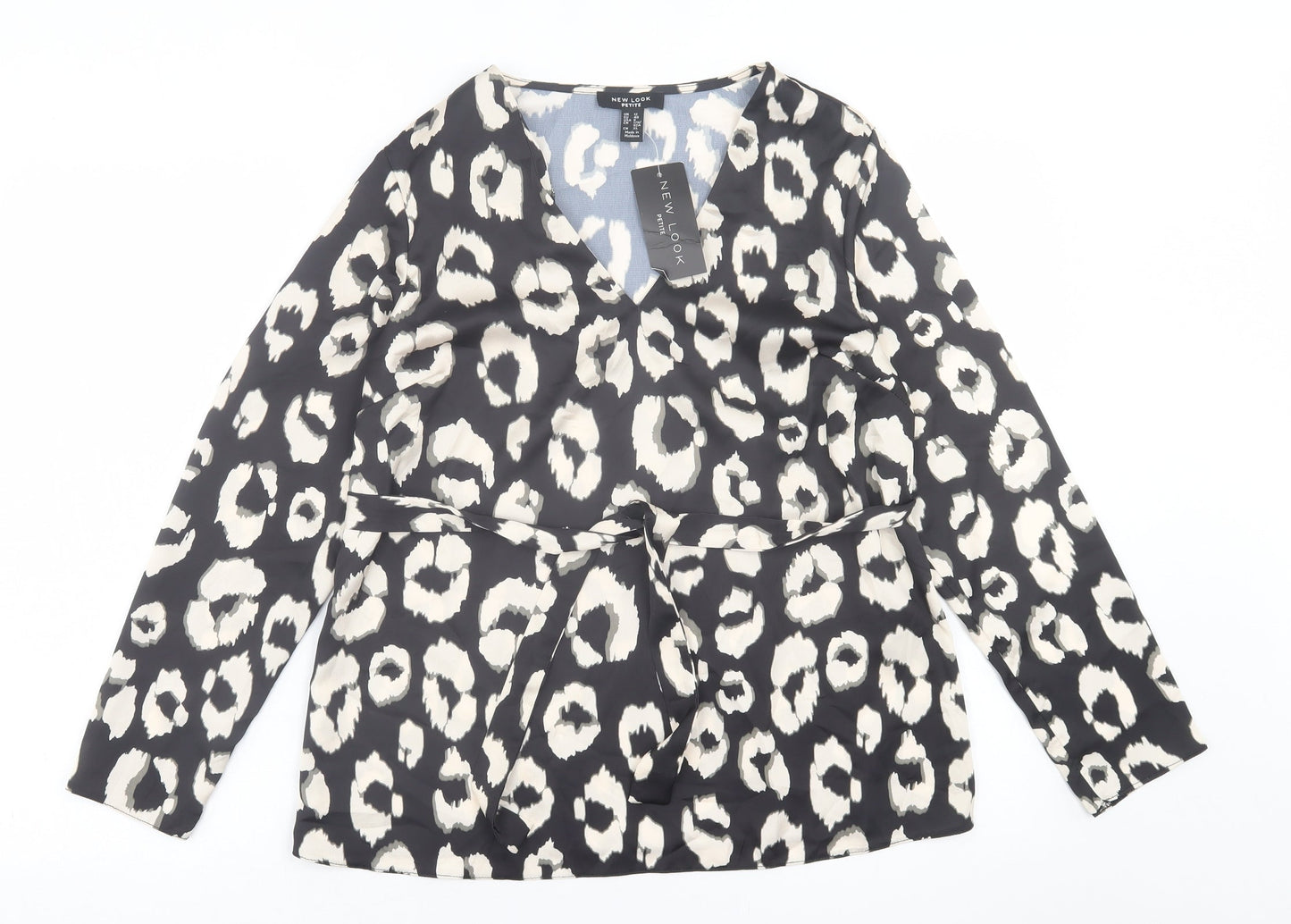 Womens UK Size 12 New Look Black Basic Blouse