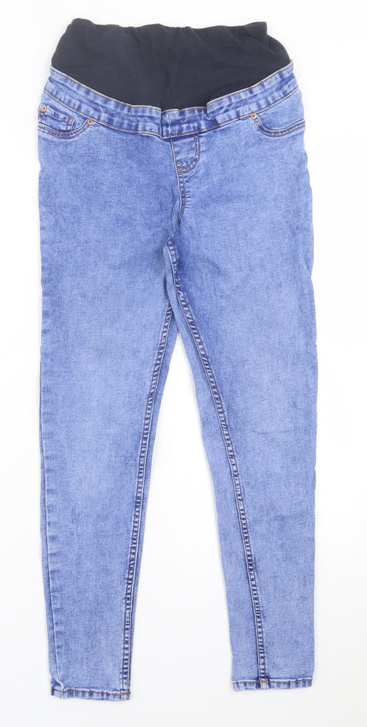 New Look Womens Blue  Cotton Skinny Jeans Size 8 L26 in Regular